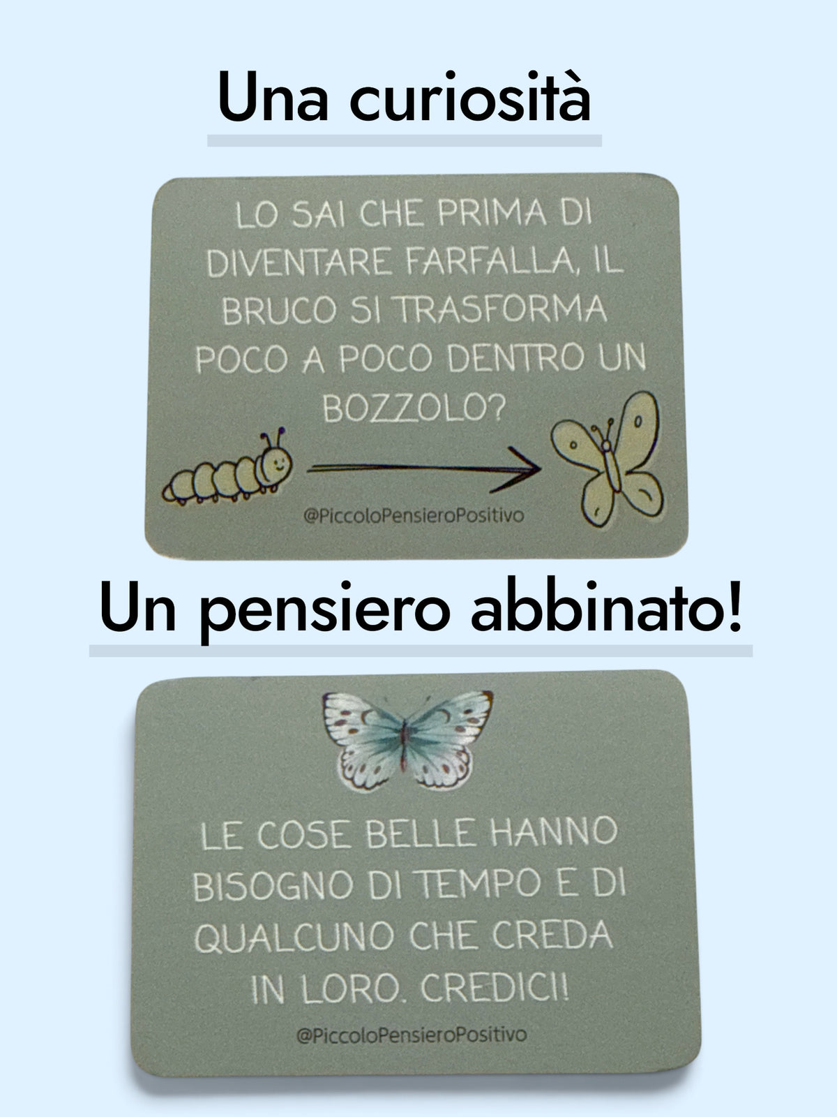 Set portamerenda + 100 pensieri positivi + 60 carte edizione “Lo sai che…?”