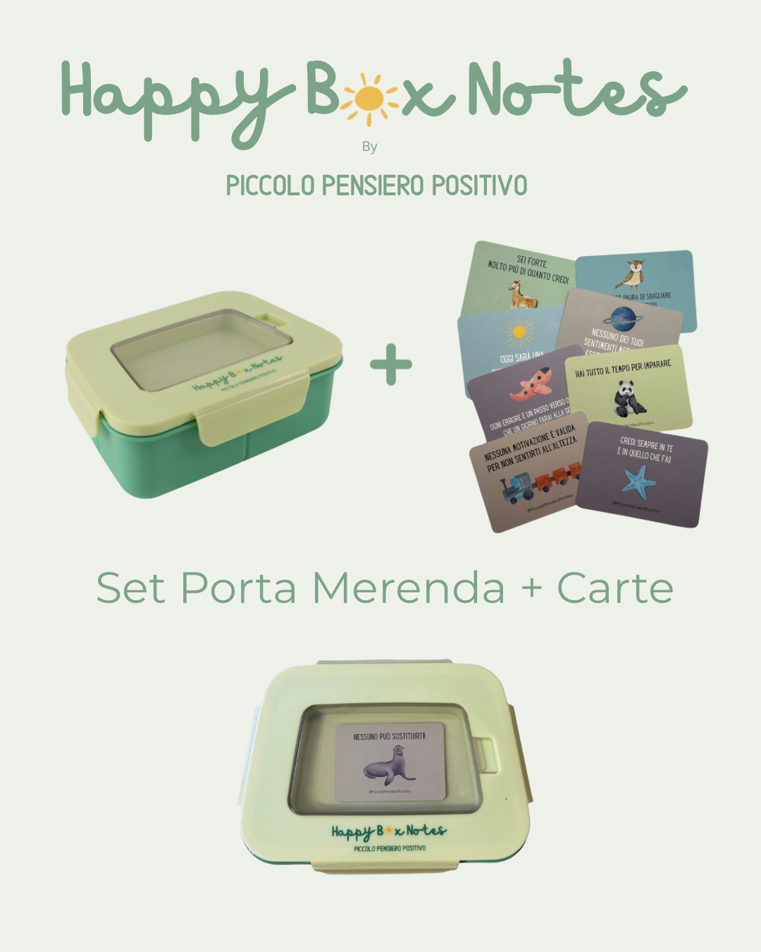 Set Porta Merenda + 100 Carte
