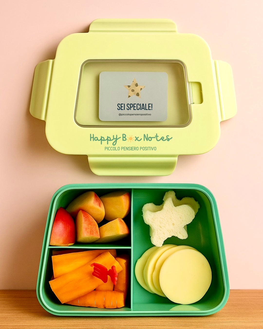 Porta merenda - Lunch box con sportello per biglietti
