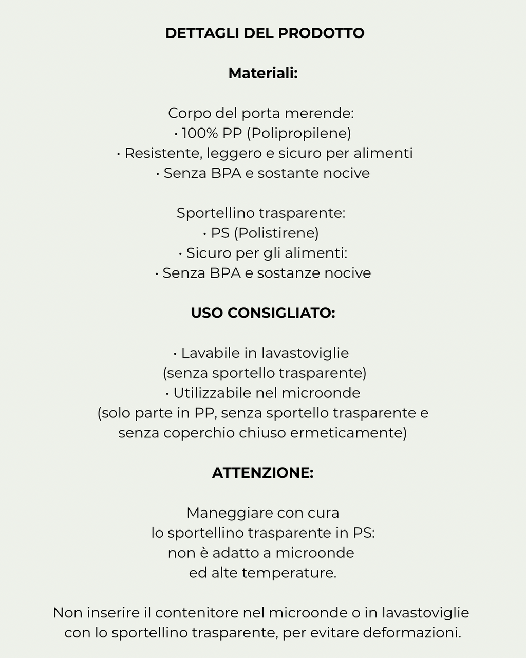 Porta merenda - Lunch box con sportello per biglietti