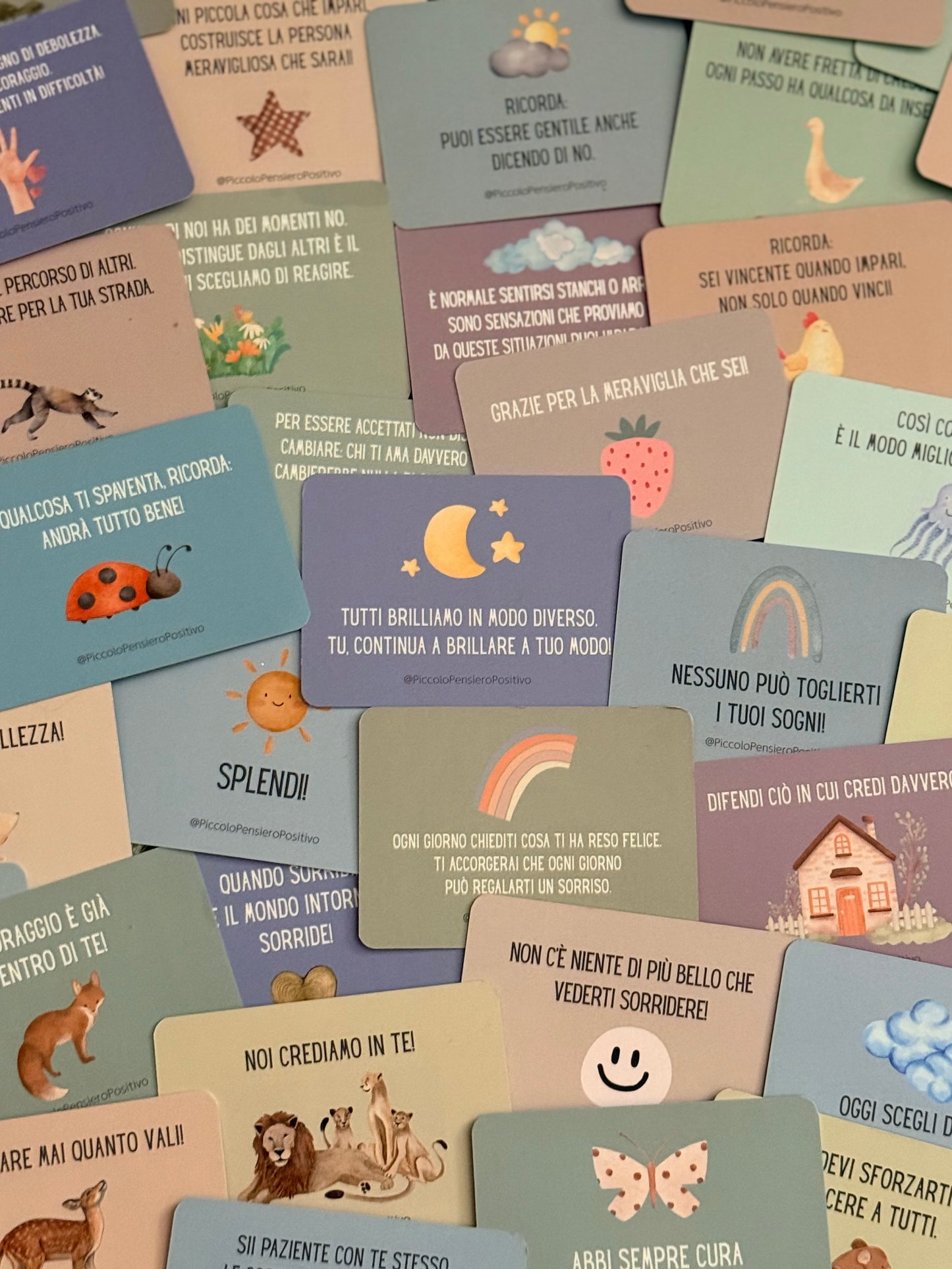 100 Carte di affermazione positiva e pensieri positivi per bambini