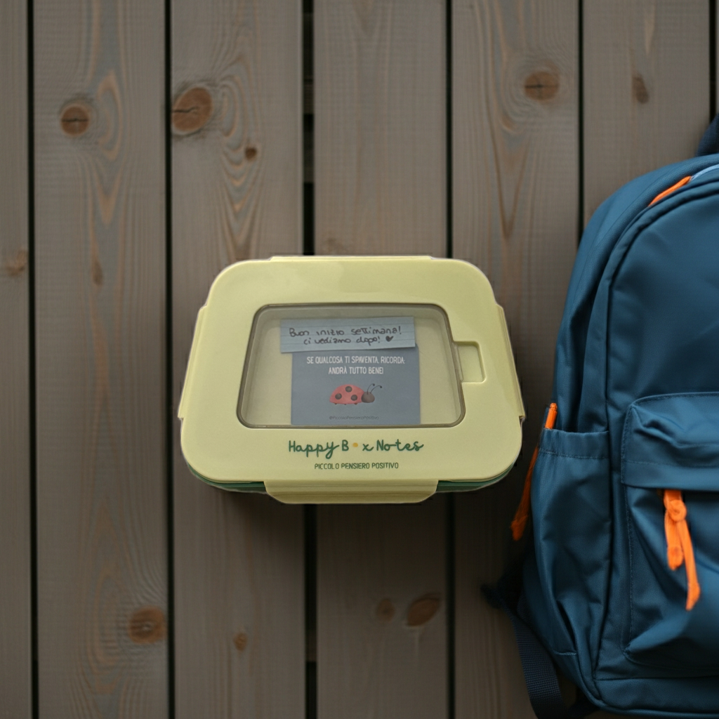 Porta merenda - Lunch box con sportello per biglietti