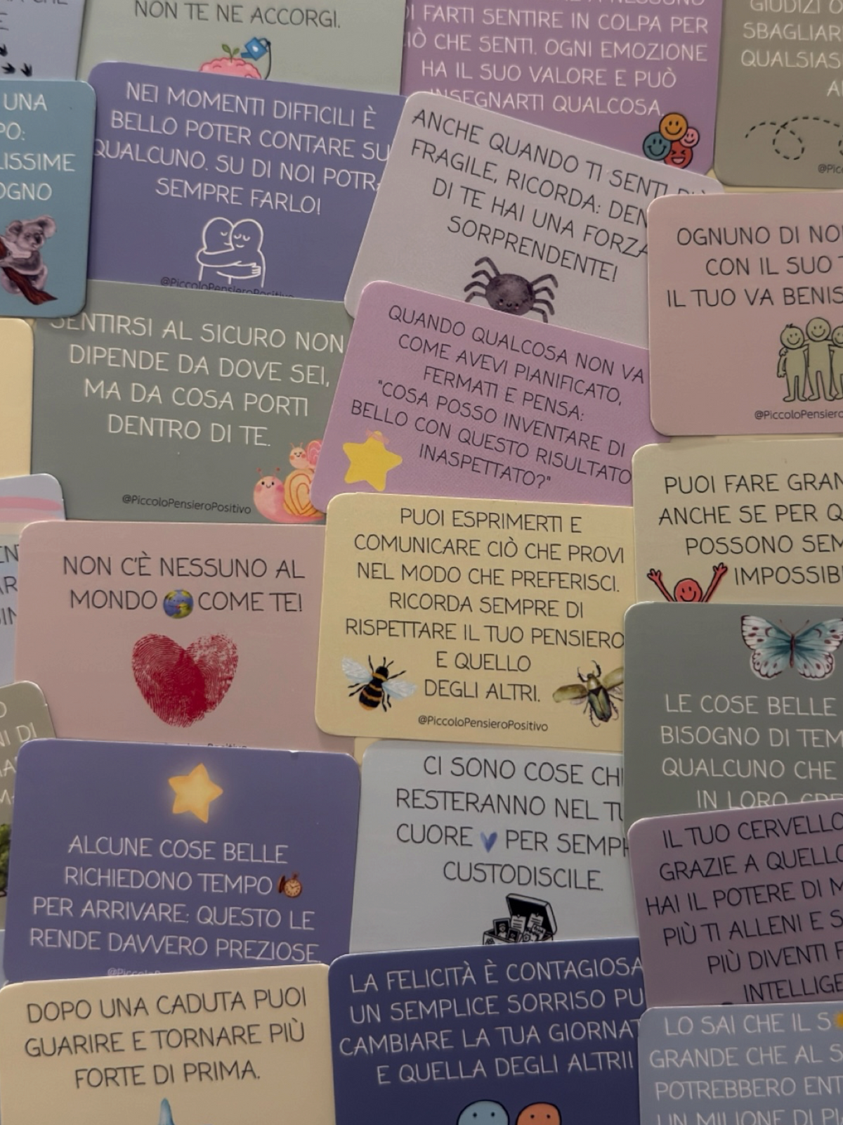 Carte edizione “LO SAI CHE…?” con 30 curiosità dal mondo e 30 pensieri/riflessioni abbinate!